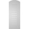 Ekena Millwork Arch Top Surface Mount PVC Gable Vent: Non-Functional, w/ 3-1/2"W x 1"P Standard Frame, 14"W x 34"H GVPAR14X3401SN - alternate 2